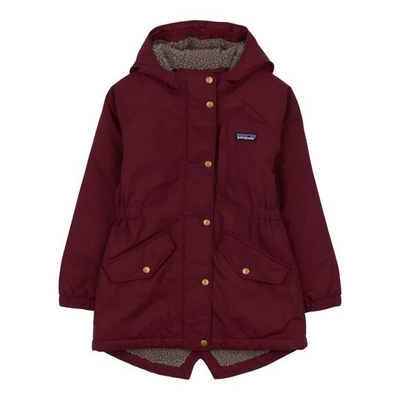 Patagonia Girls Maroon Insulated Isthmus Parka Sz L (12)